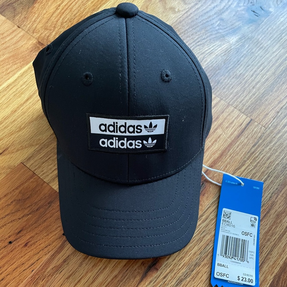 NWT Kids Adidas Black Baseball Hat Cap